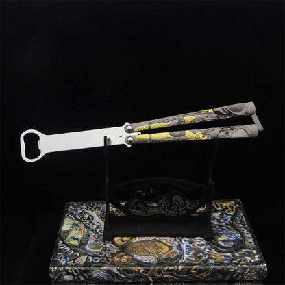 Metal Predator & Alien Balisong Bottle Opener