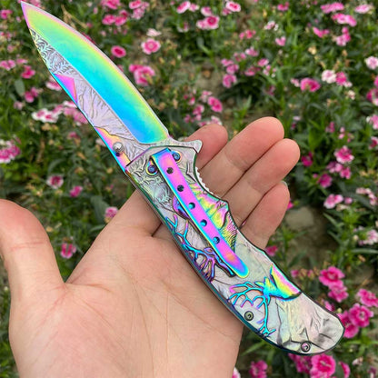 Fantastic Reindeer Folding Knife
