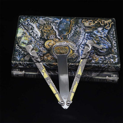 Metal Predator & Alien Balisong Bottle Opener