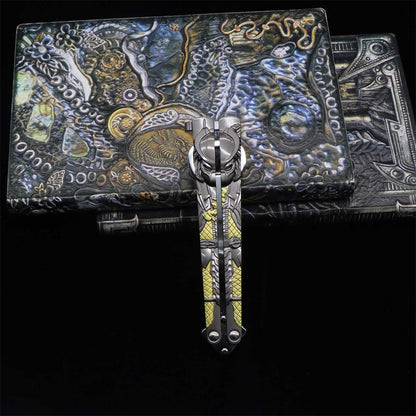 Metal Predator & Alien Balisong Bottle Opener