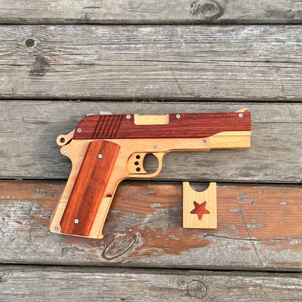 M1911 Wooden Rubber Band Gun Model