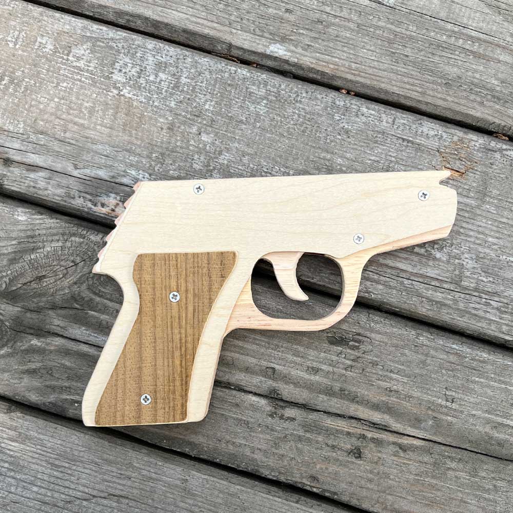 Makarovpistol Assembled  Pistol Wooden Replica Rubber Band Gun