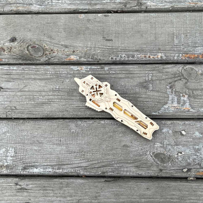 Wooden Switchblade Model Kit Wood knife