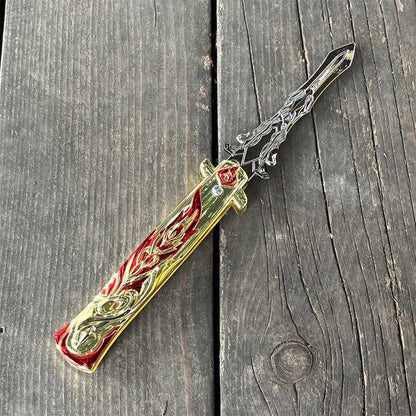 Staff of Homa Game Folding Knife Trainer Replica