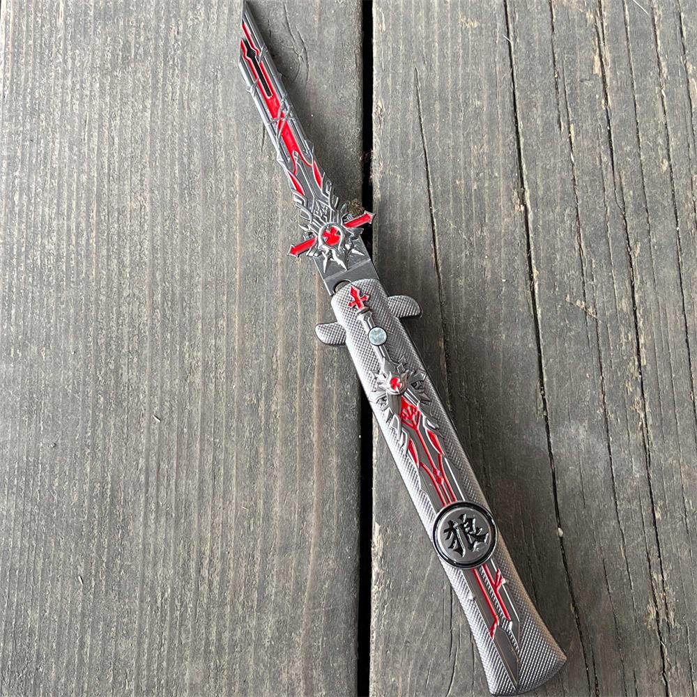Wolf's Gravestone Game Folding Knife Trainer Replica