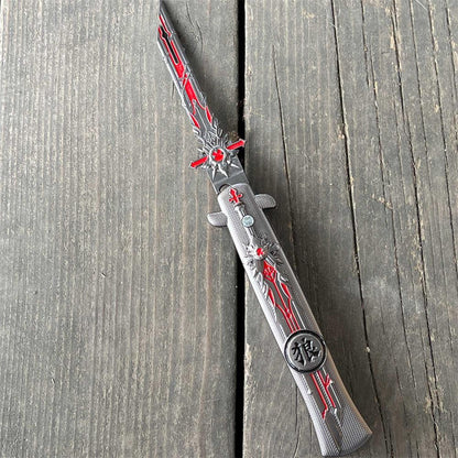 Wolf's Gravestone Game Folding Knife Trainer Replica