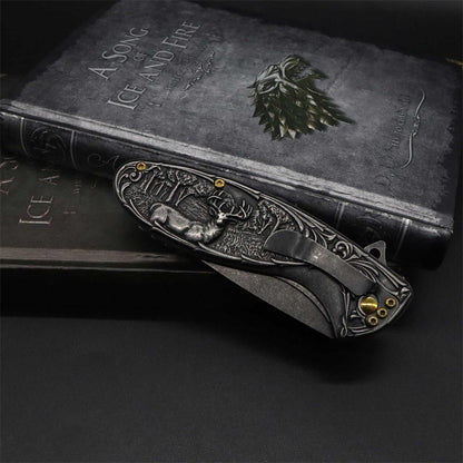 Reindeer Folding Knife