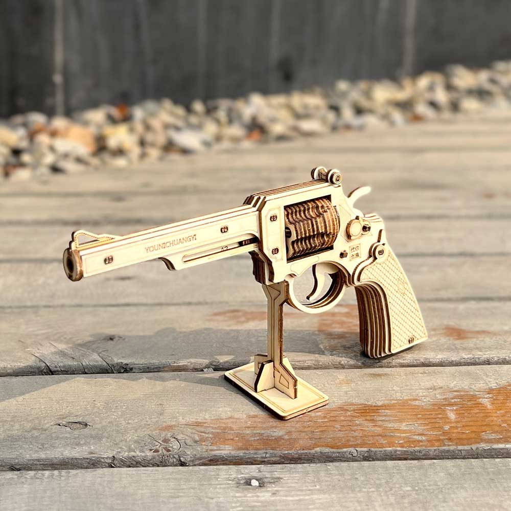 Revolver Wooden Model Kit  S&W Gun