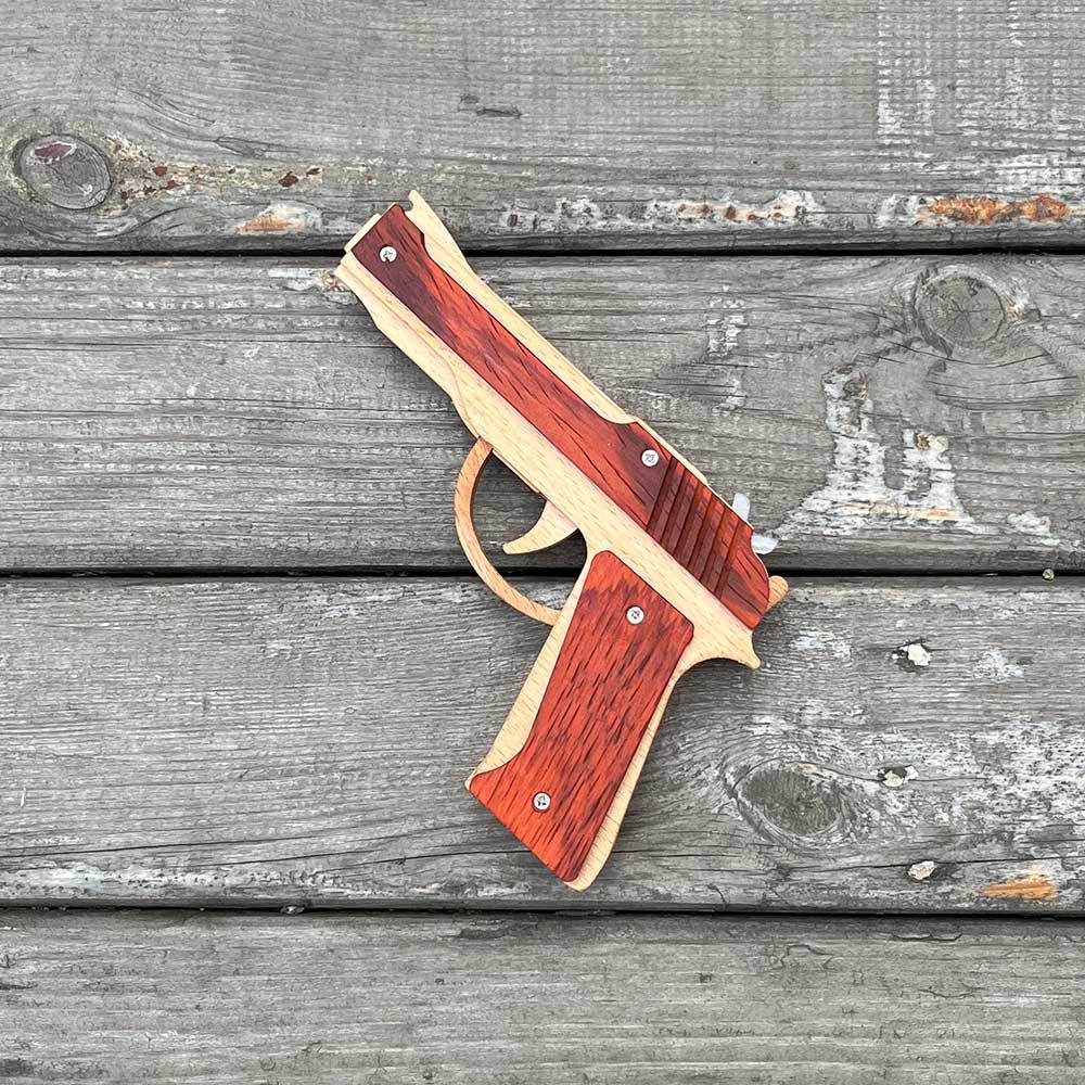 Wooden M9 Replica Rubber Band Gun