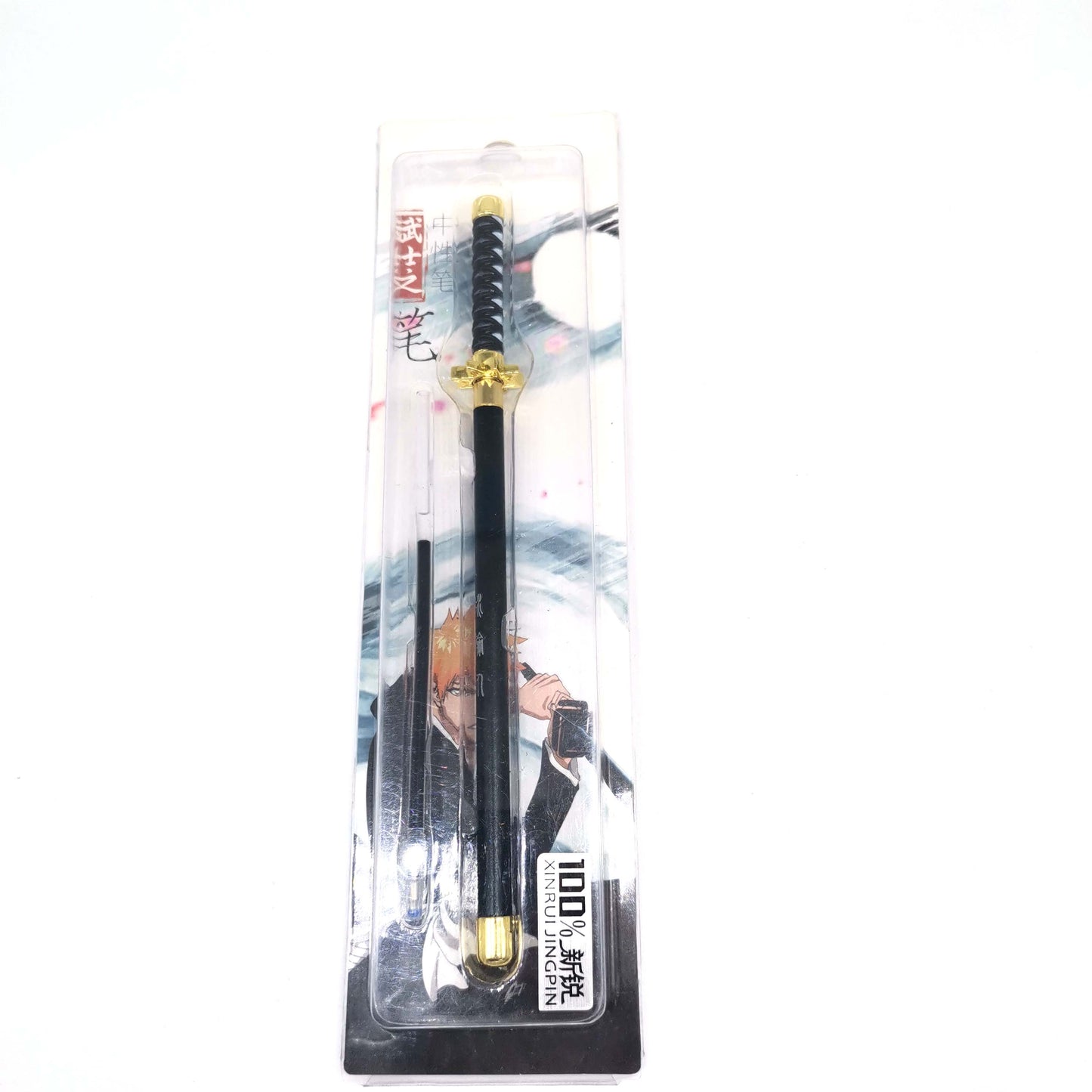 20CM Anime Peripheral Kurosaki Ichigo Toushirou Sword Metal Gel Pen for Present