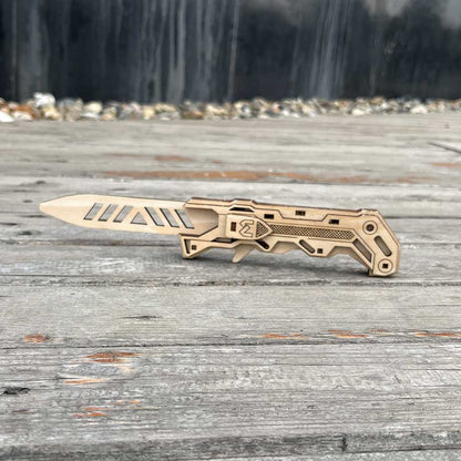 Wooden Ballistic Knife Model Kit 3D Puzzle