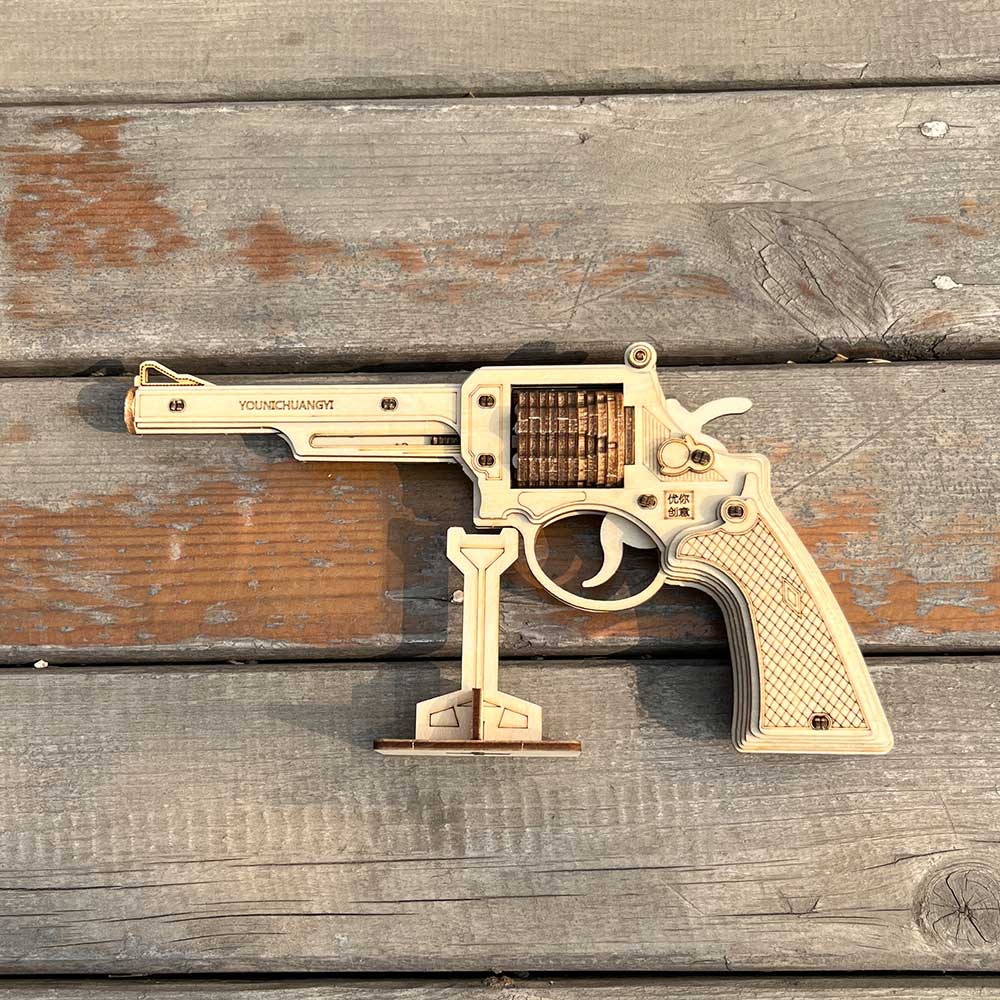 Revolver Wooden Model Kit  S&W Gun