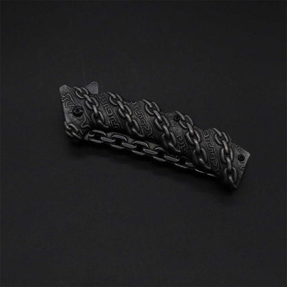 Cool Punk Knife Chain Folding Knife