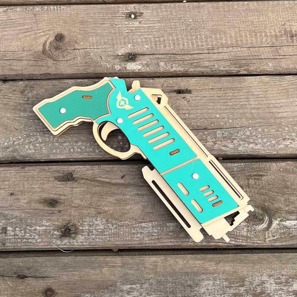Hunting Eagle 3D Wooden Rubber Band Gun Model Kit