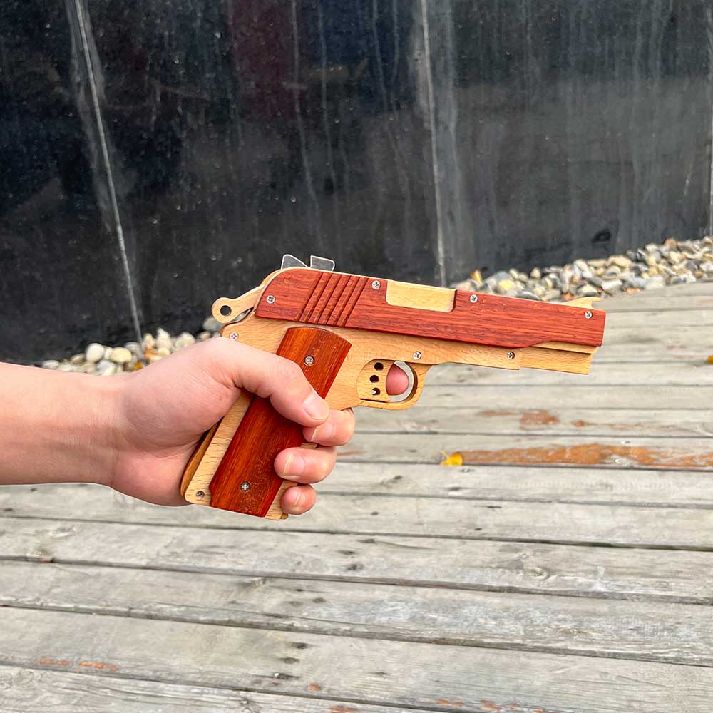 M1911 Wooden Rubber Band Gun Model