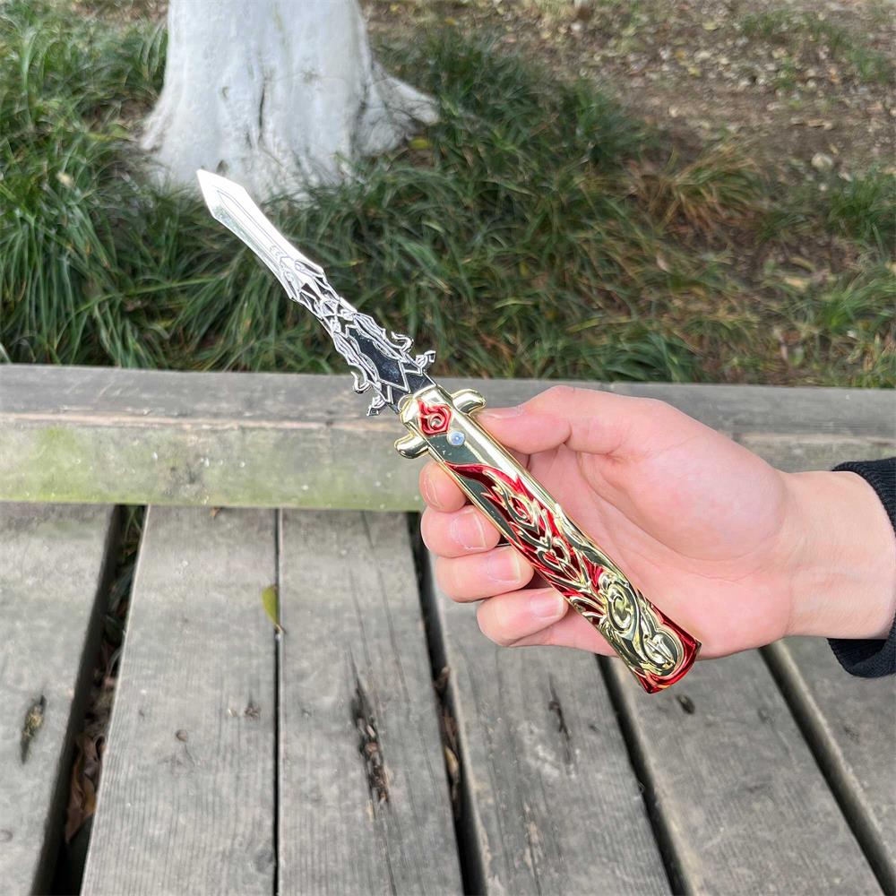Staff of Homa Game Folding Knife Trainer Replica