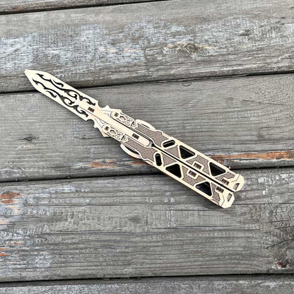 6 Cool Wooden Knife Model Kit 3D Blade Puzzle Toy