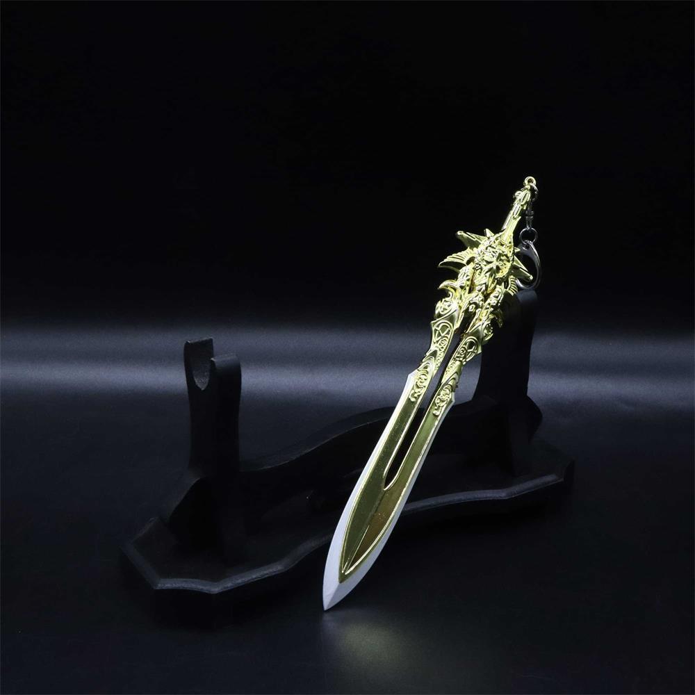 Fashion God of War Kratos Sword Blade of Olympus Keychain Toy Dolls Weapon  Keychain Kratos Blades