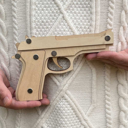 Assembled M92F Wooden Rubber Band Gun
