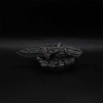 Cool Dragon With Sword Folding Knife