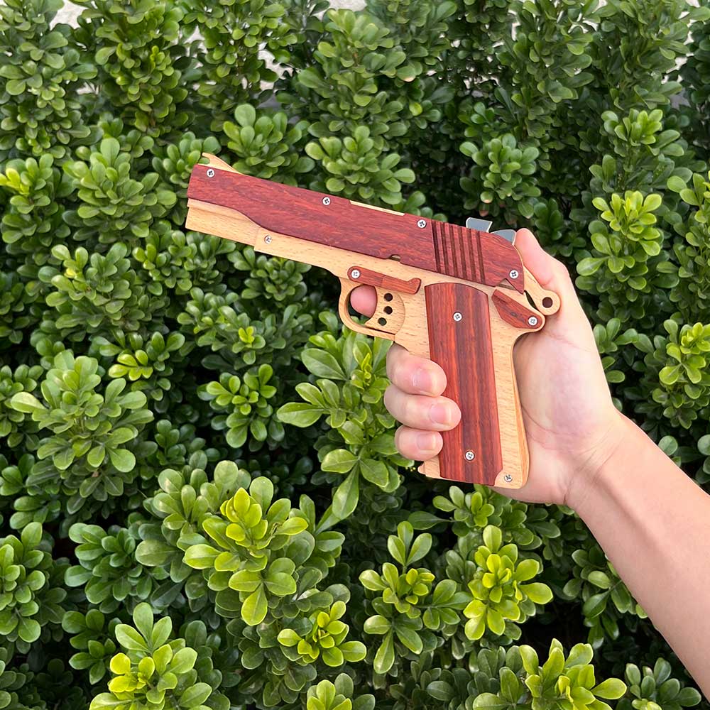 M1911 Wooden Rubber Band Gun Model