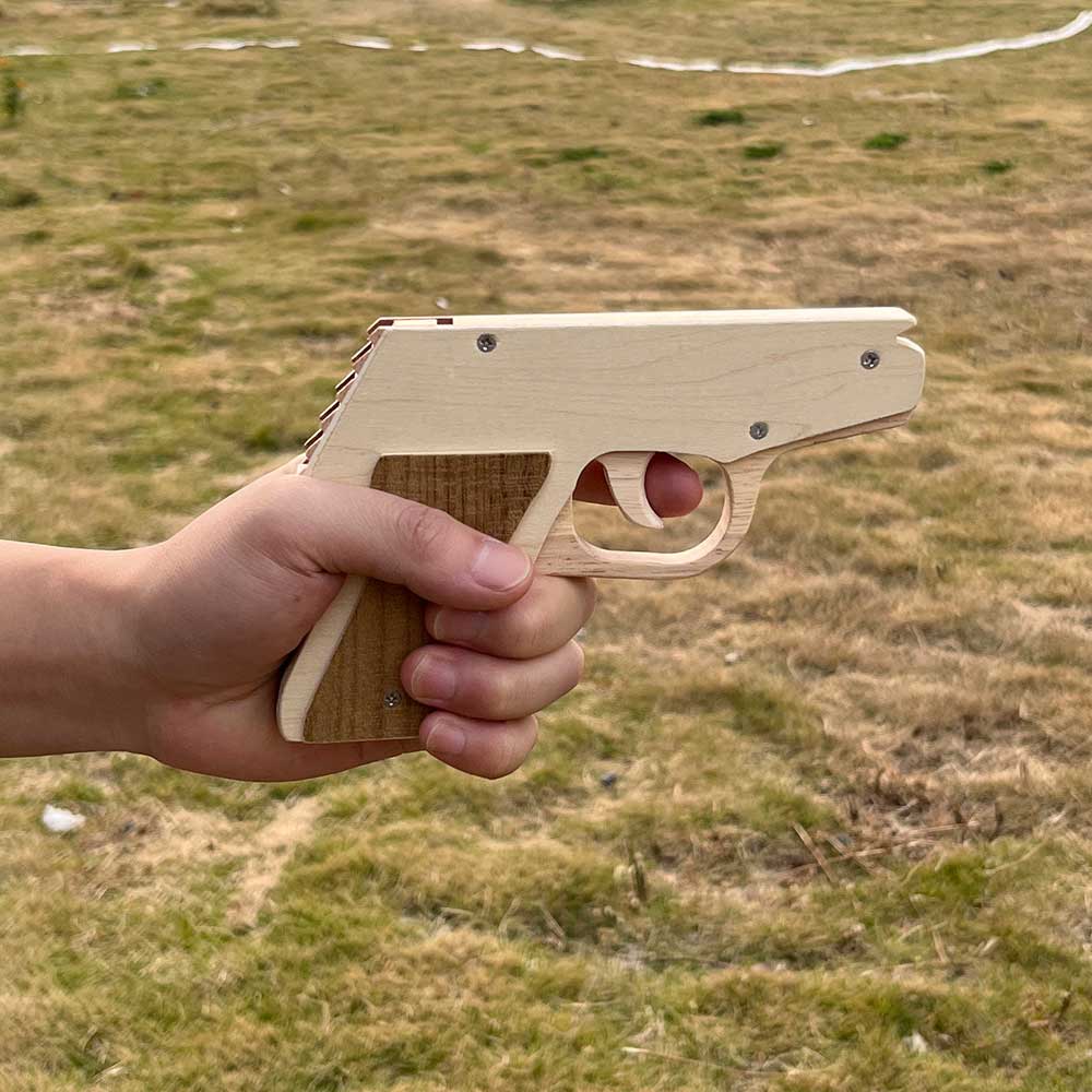 Makarovpistol Assembled  Pistol Wooden Replica Rubber Band Gun