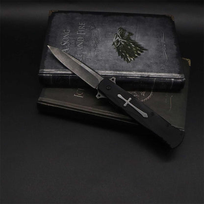 Cross Knife Christian Folding Knife
