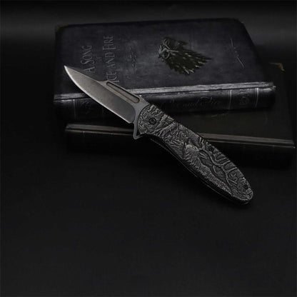 Male Deer Folding Knife Portable Camping Tool