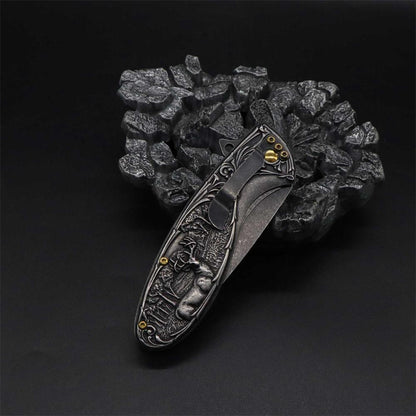 Reindeer Folding Knife