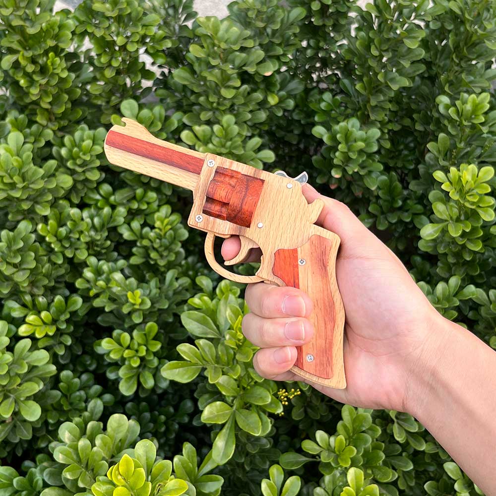 S&W 625 Revolver Rubber Band Gun Wooden Model