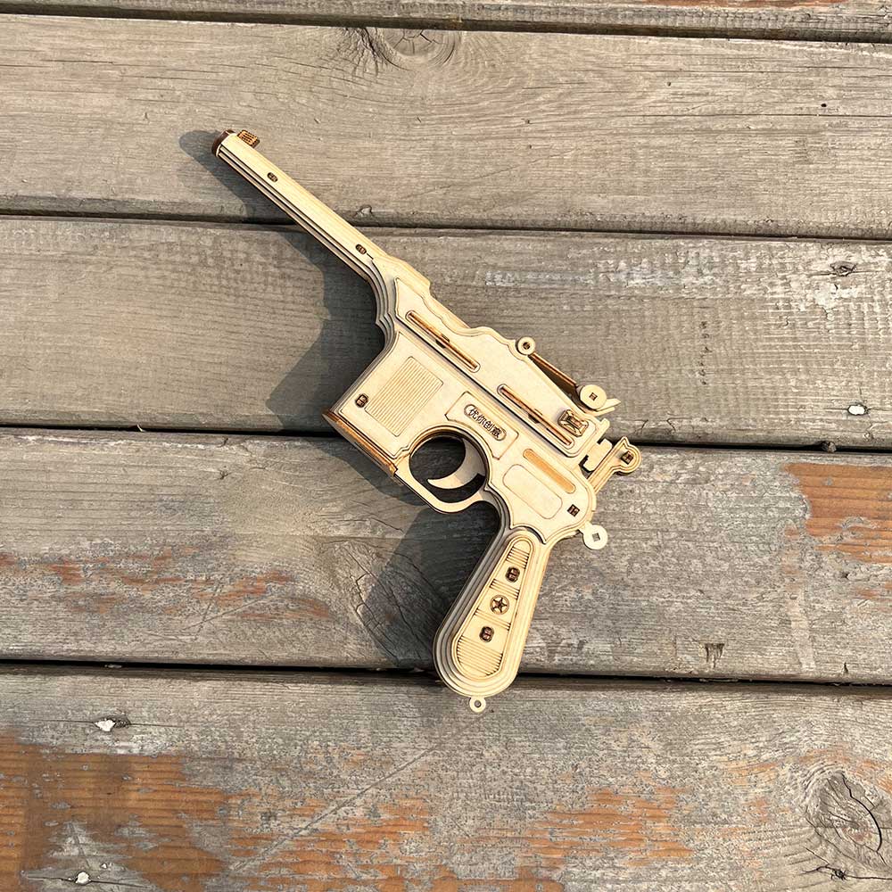 Mauser Military Pistol Wooden Model  Pistol 3D Puzzle