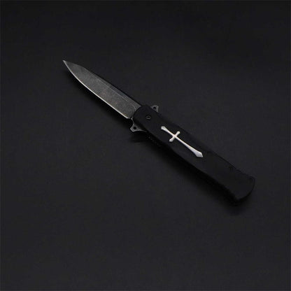 Cross Knife Christian Folding Knife