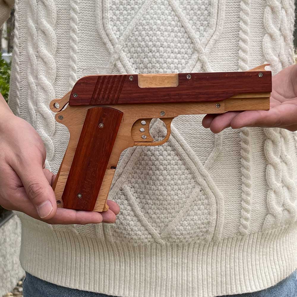 M1911 Wooden Rubber Band Gun Model