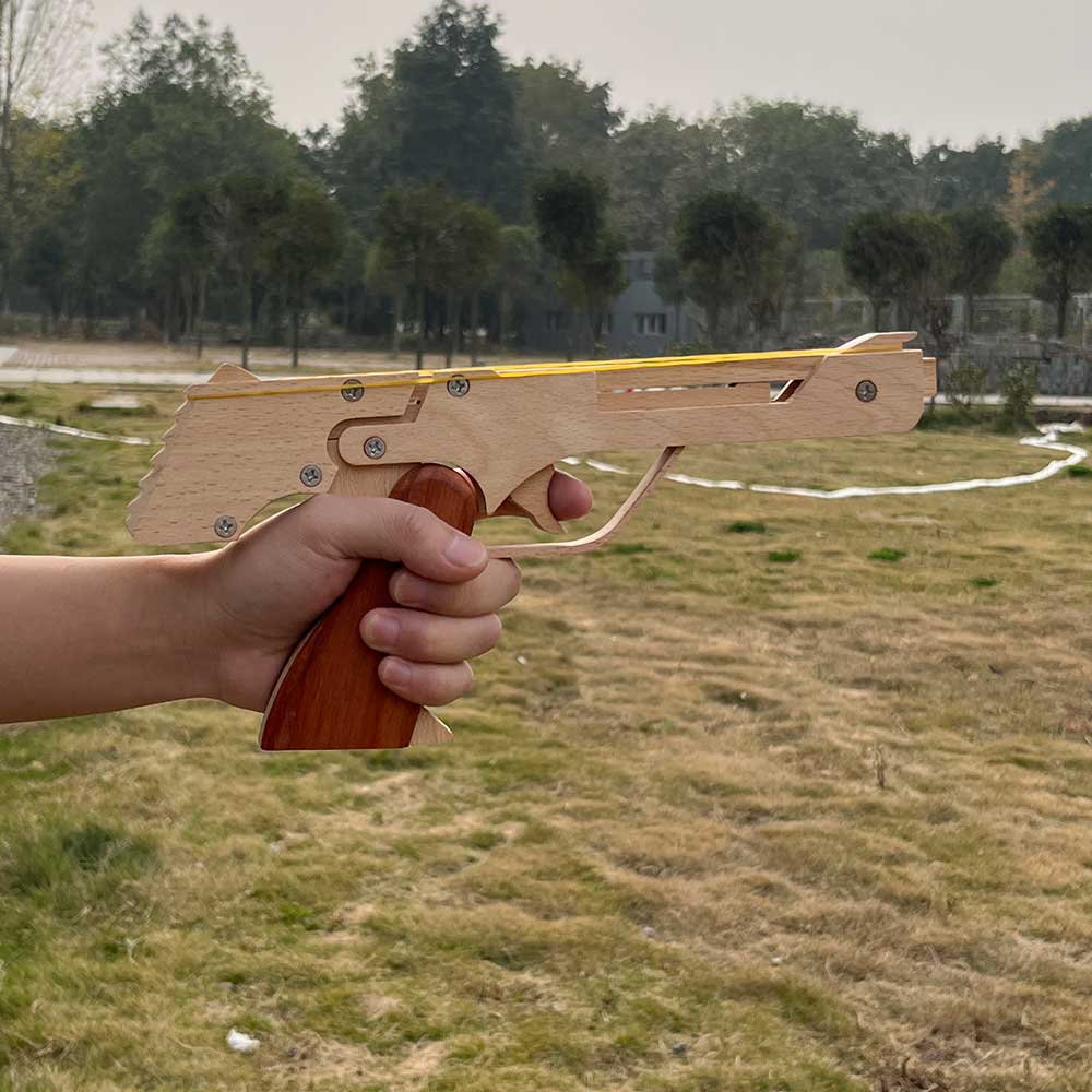 Wooden Assembled Flying Eagle Solid Wood Pistol