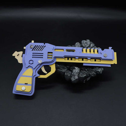 Battle Wolf 3D Gun Puzzle Wooden Rubber Band Gun Model Kit