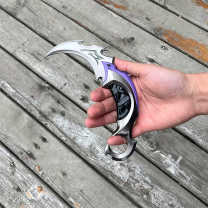 Reaver Karambit Metal Blunt Blade Trainer Cosplay Prop Game Replica