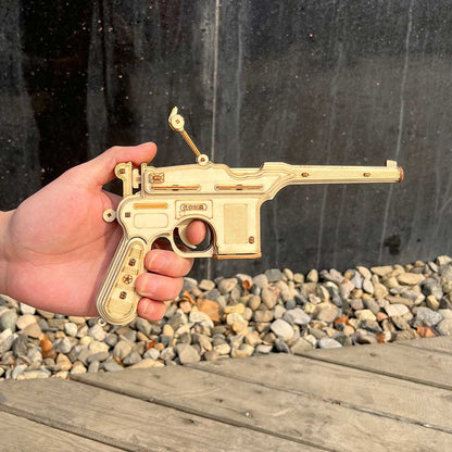 Mauser Military Pistol Wooden Model  Pistol 3D Puzzle