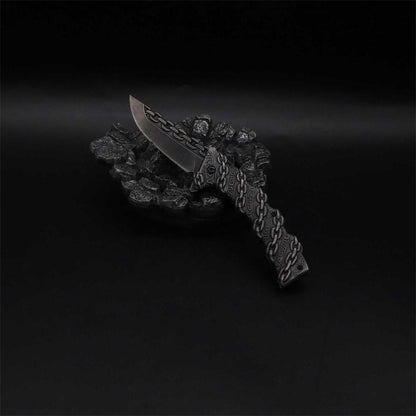 Cool Punk Knife Chain Folding Knife