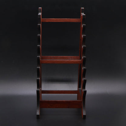 7-Layer Rosewood Wood Display Holder Wooden Kit