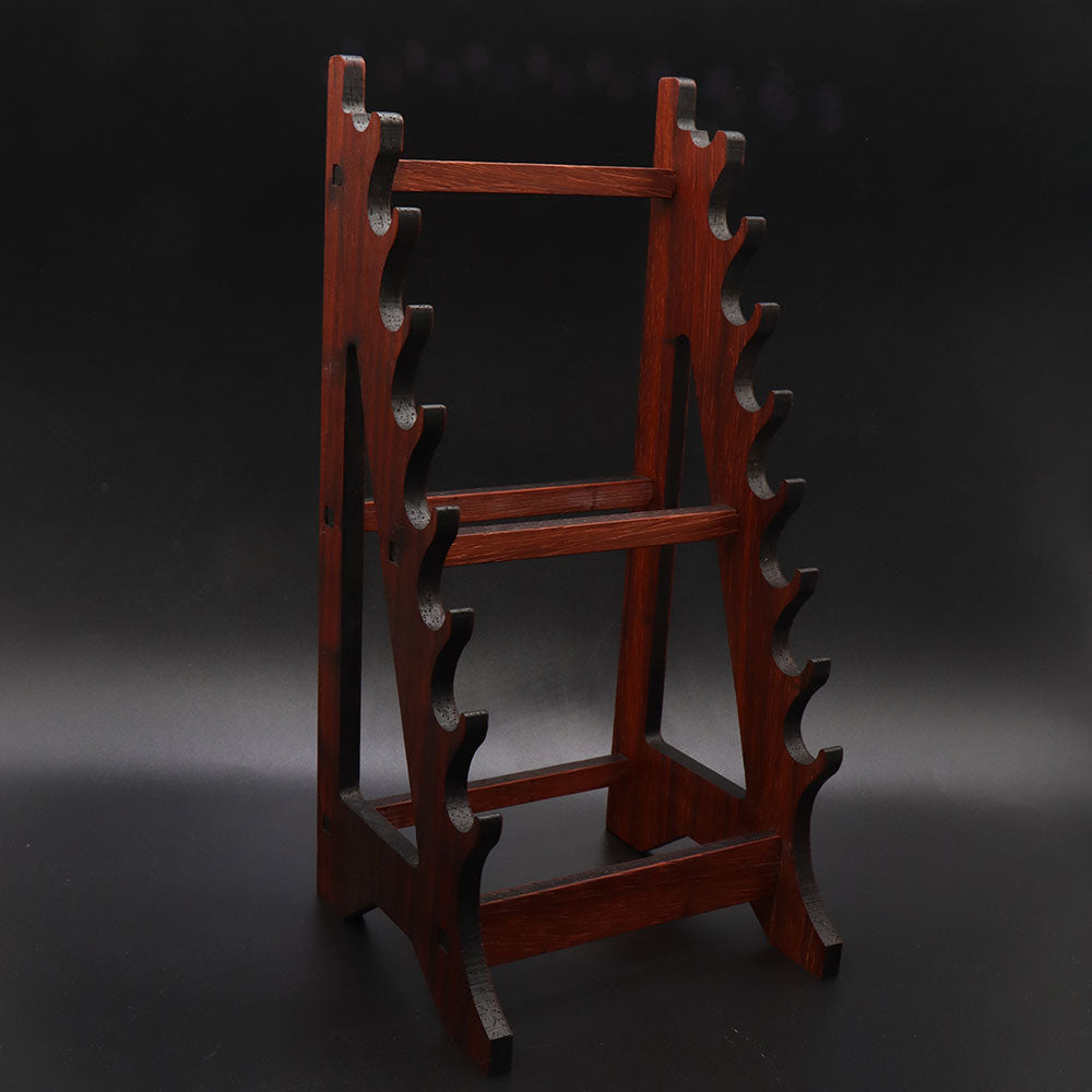 7-Layer Rosewood Wood Display Holder Wooden Kit