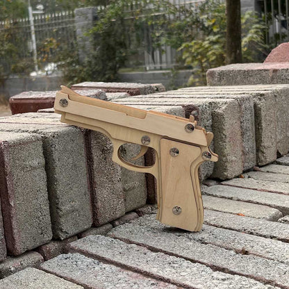 Assembled M92F Wooden Rubber Band Gun