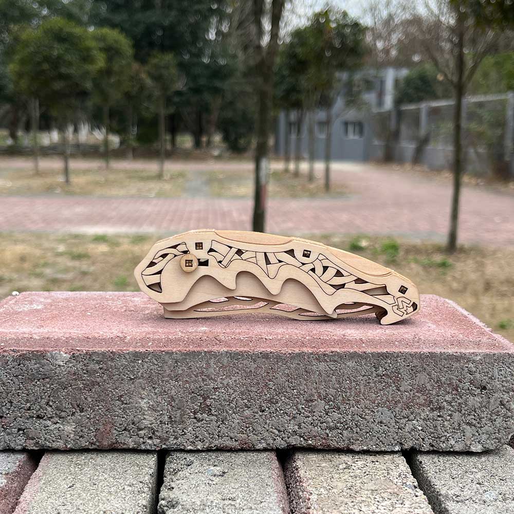 6 Cool Wooden Knife Model Kit 3D Blade Puzzle Toy