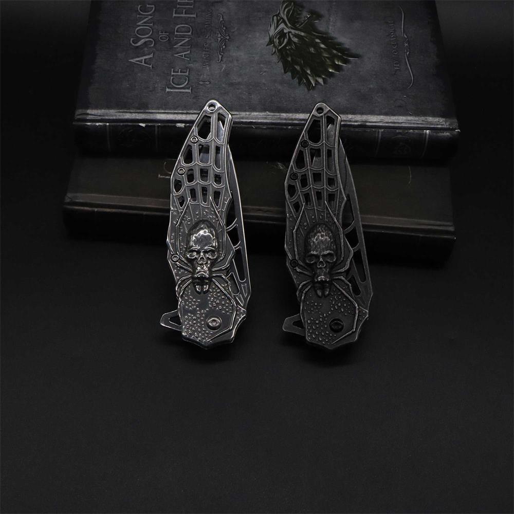 3D Skeleton Spider Folding Knife