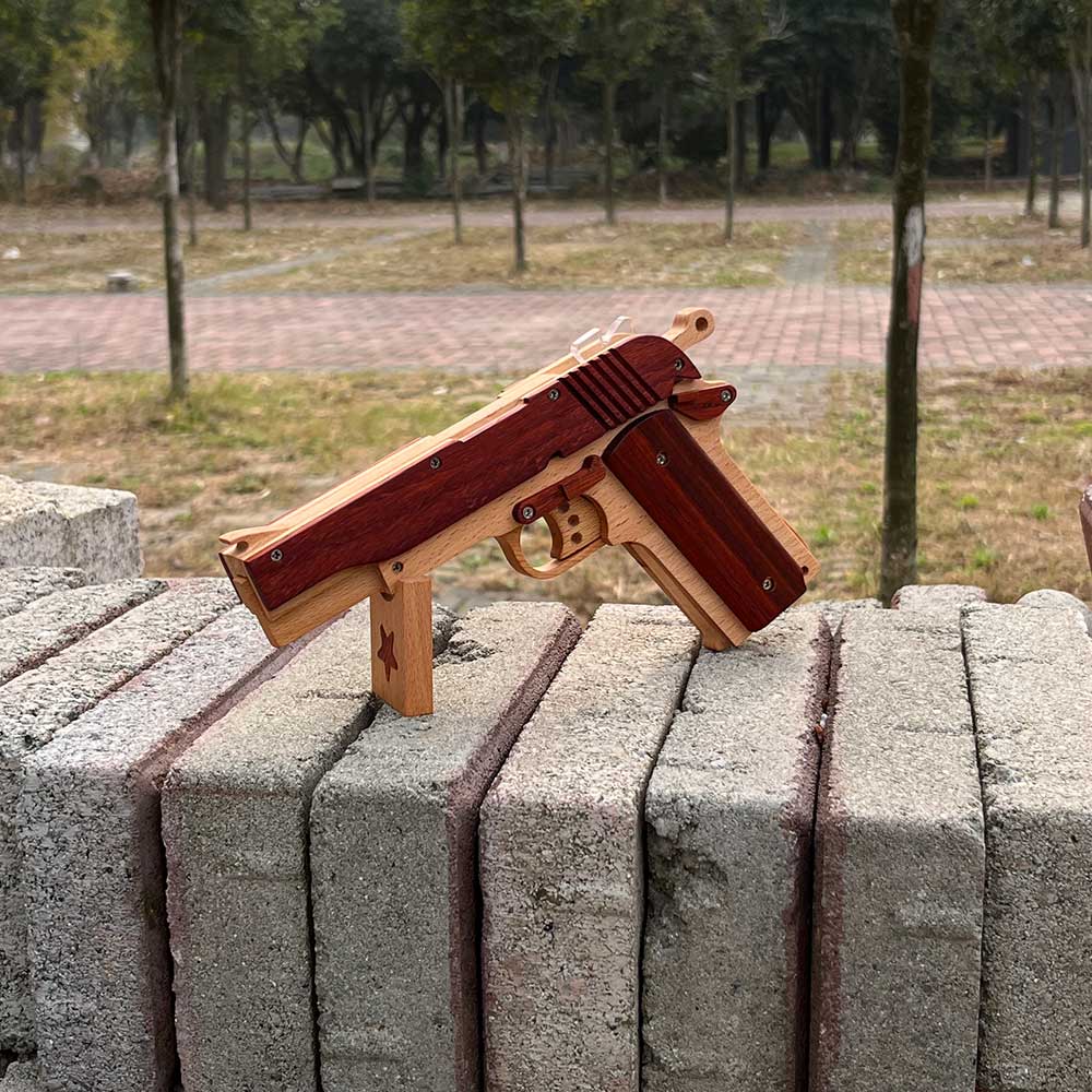 M1911 Wooden Rubber Band Gun Model