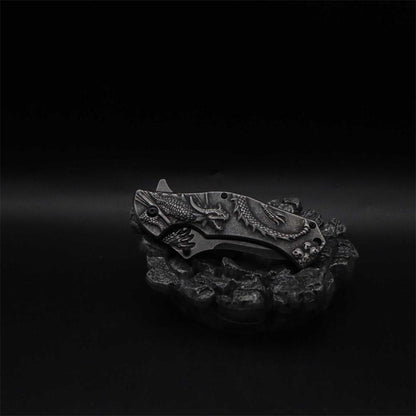 Evil Dragon Relief Folding Knife