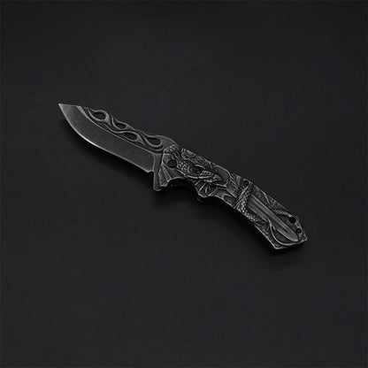 Cool Dragon With Sword Folding Knife