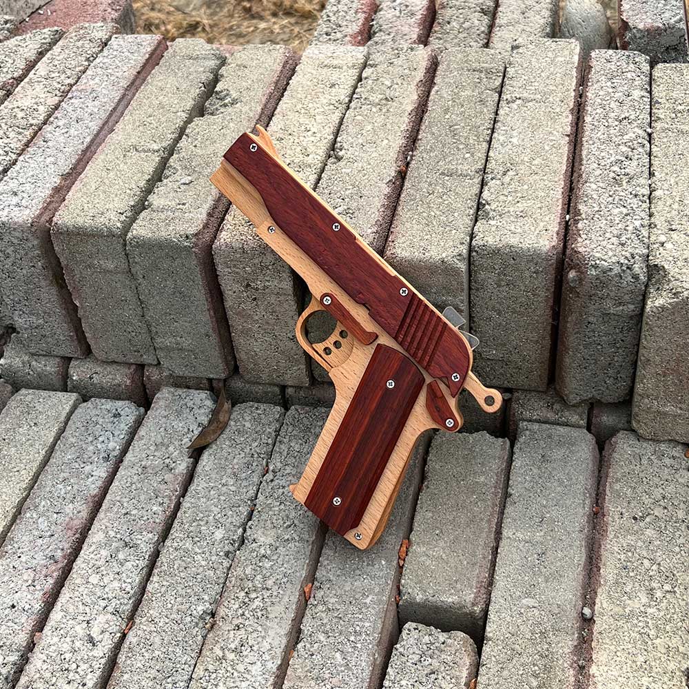 M1911 Wooden Rubber Band Gun Model