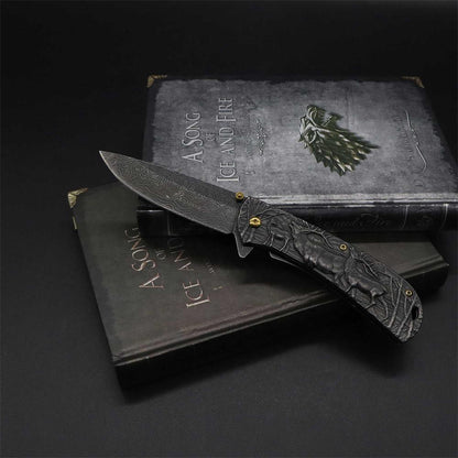 Fantastic Deer Family Folding Knife