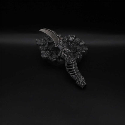Cool Skull Folding Knife Tool
