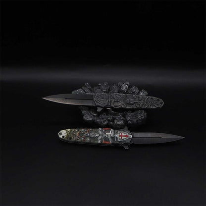 Crusades Knife Knights Templar Folding Knife